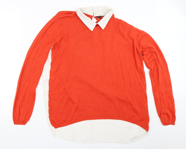 Atmosphere Womens Orange   Pullover Jumper Size 14