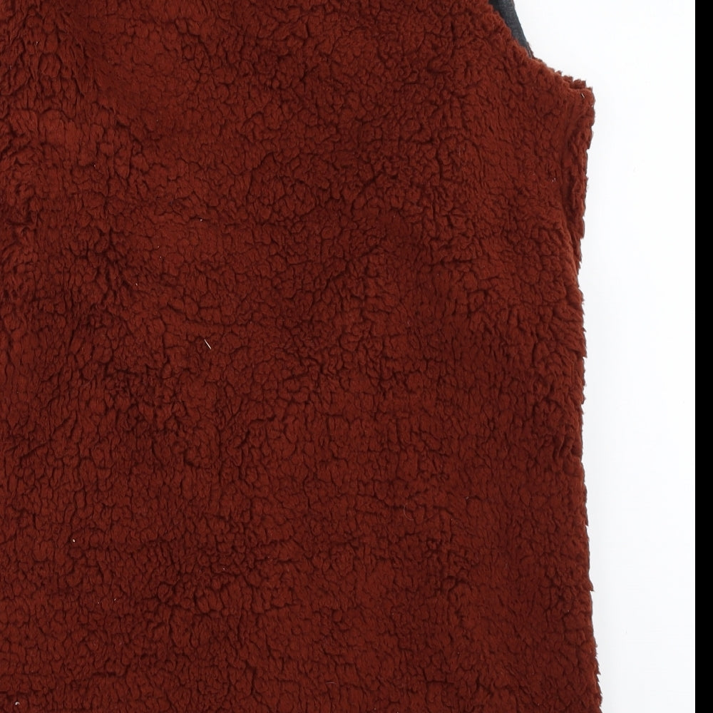 NEXT Womens Brown   Gilet Coat Size 14