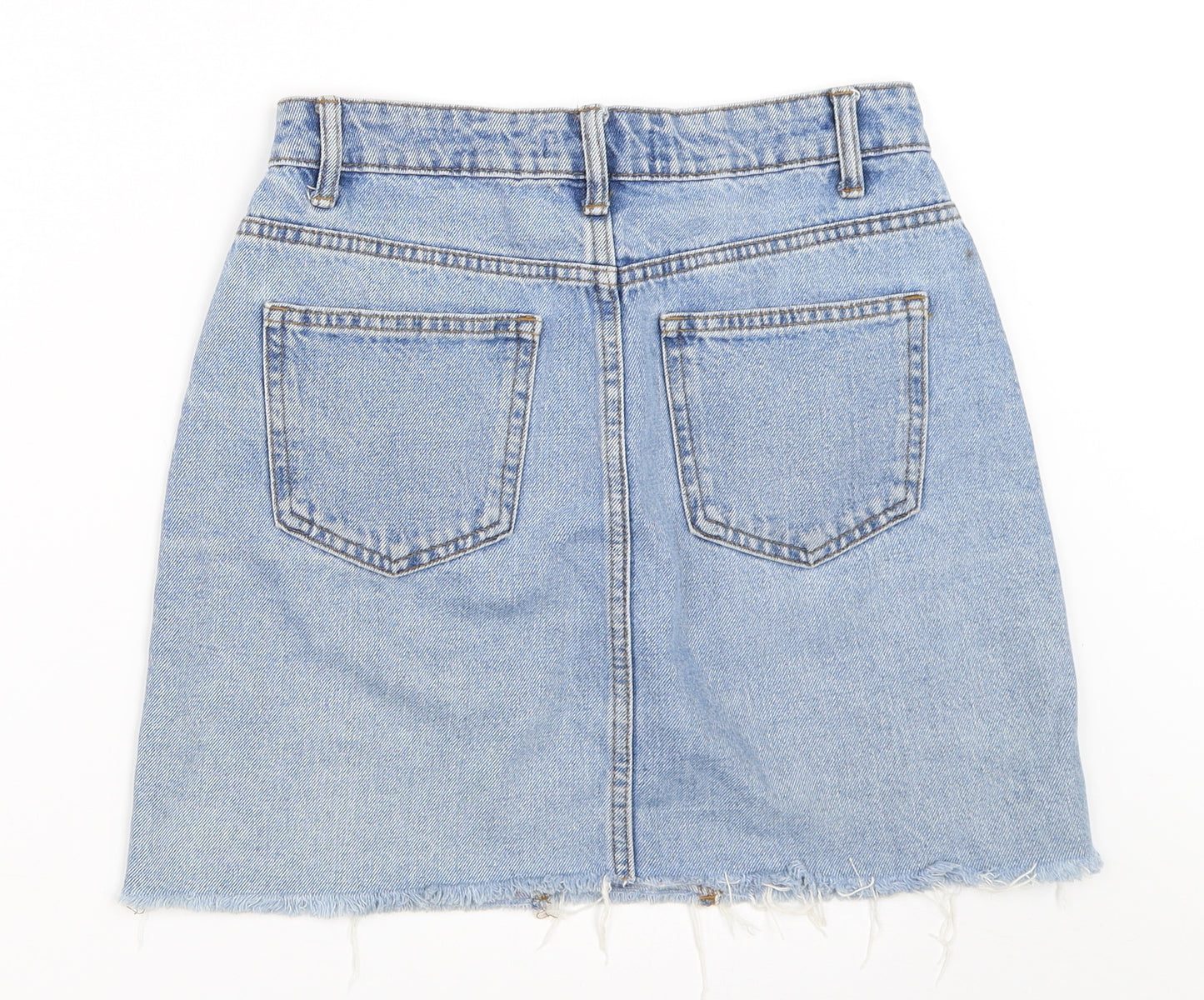 Primark Womens Blue  Denim Mini Skirt Size 8