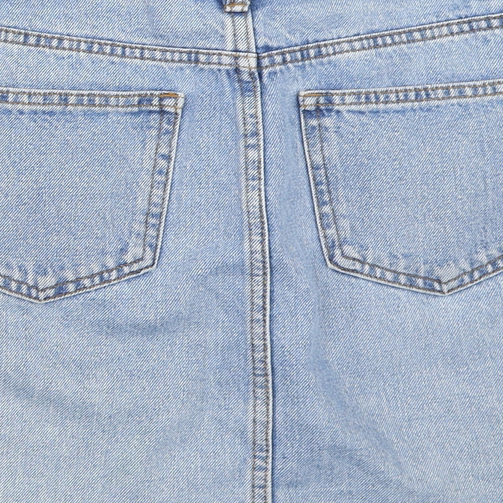 Primark Womens Blue  Denim Mini Skirt Size 8