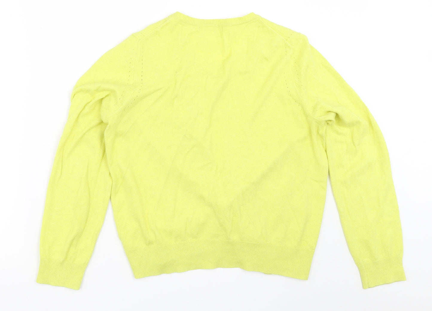 George Womens Yellow   Cardigan Jumper Size 16