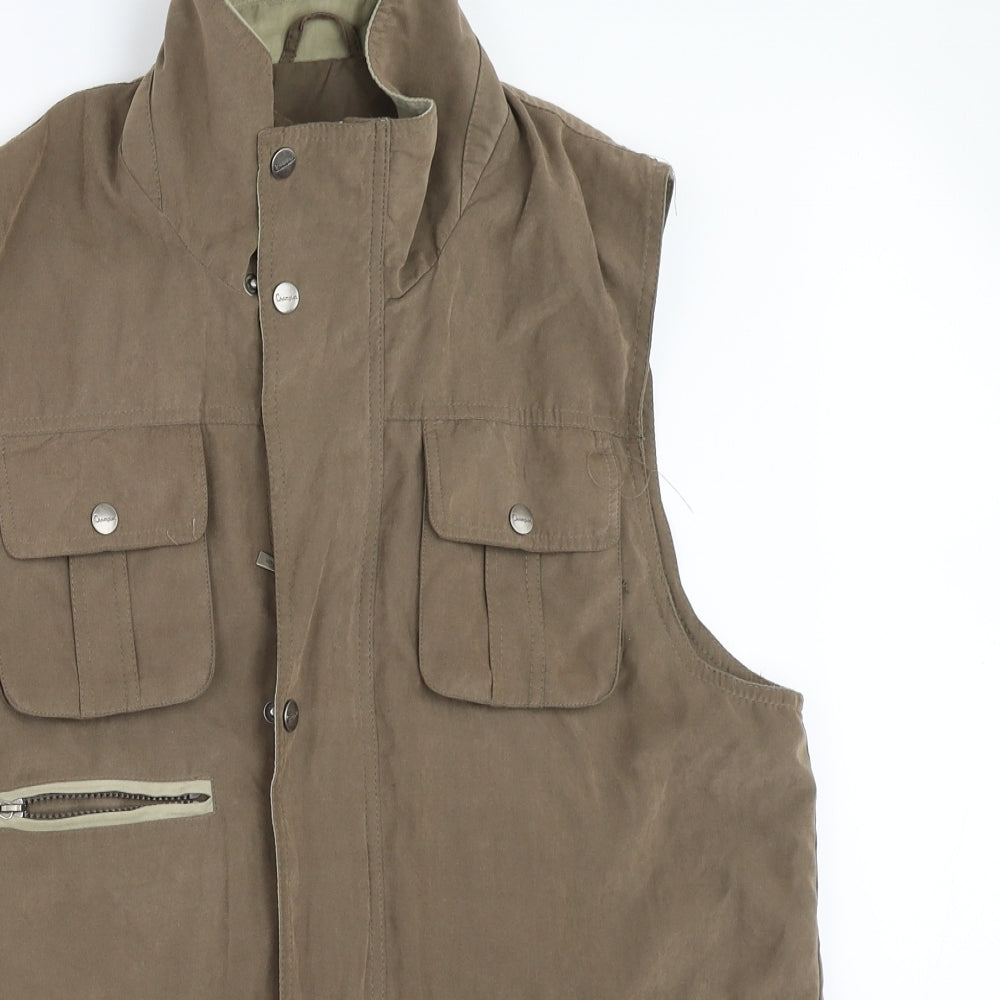 Champion Mens Brown   Gilet Coat Size M