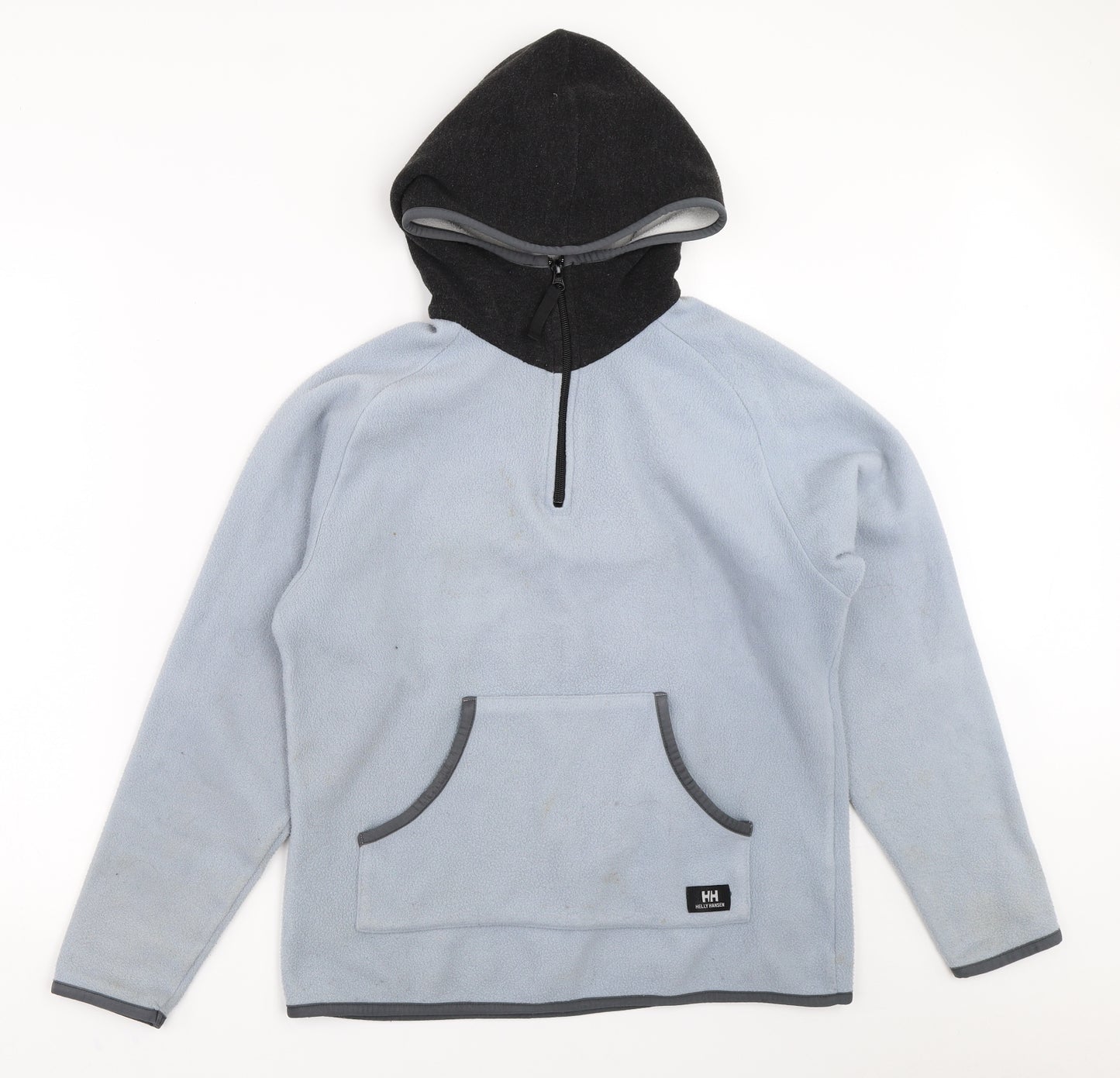 Helly Hansen Womens Blue  Fleece Henley Hoodie Size S