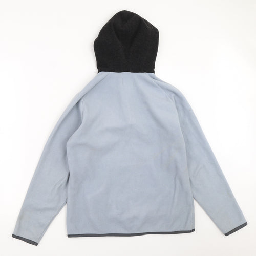 Helly Hansen Womens Blue  Fleece Henley Hoodie Size S