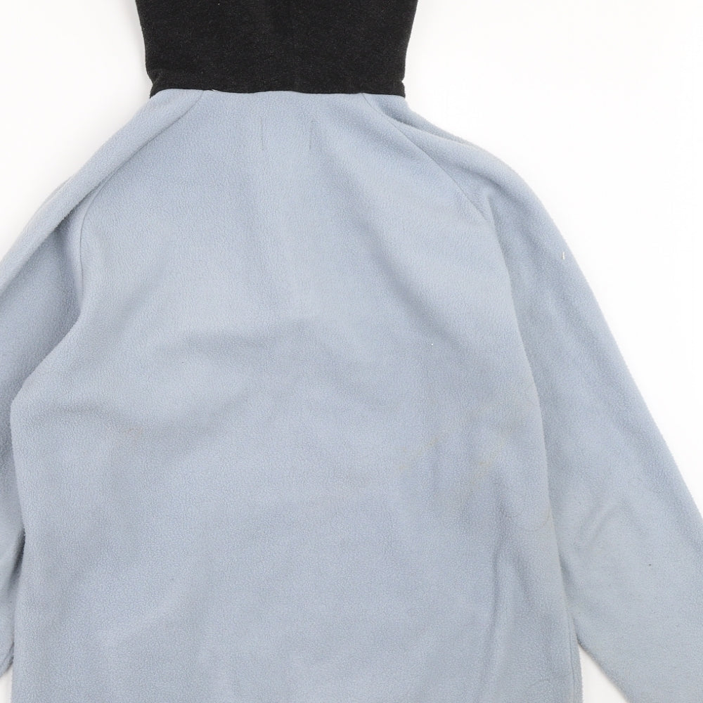 Helly Hansen Womens Blue  Fleece Henley Hoodie Size S