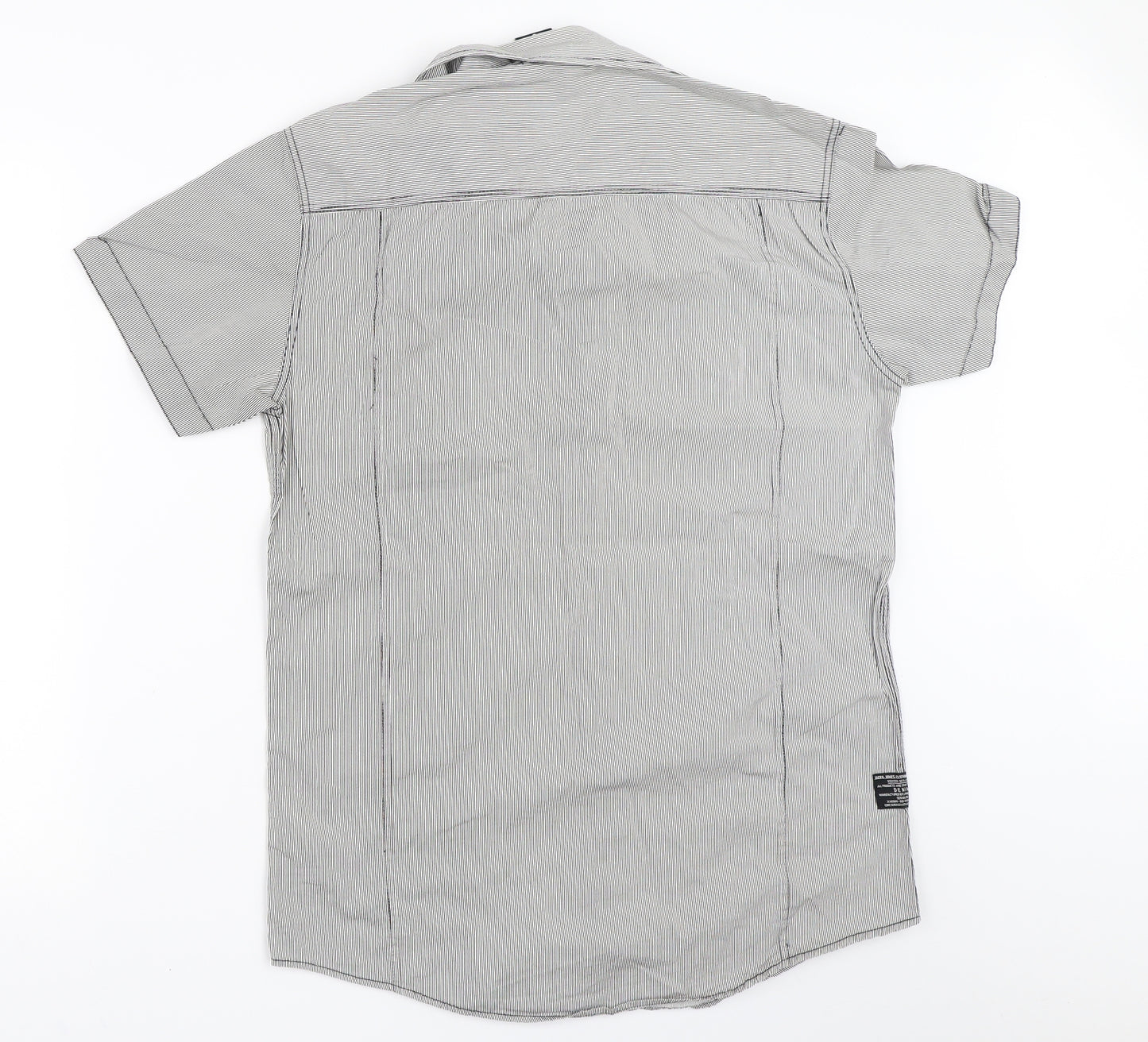 JACK & JONES Mens Grey    Button-Up Size S