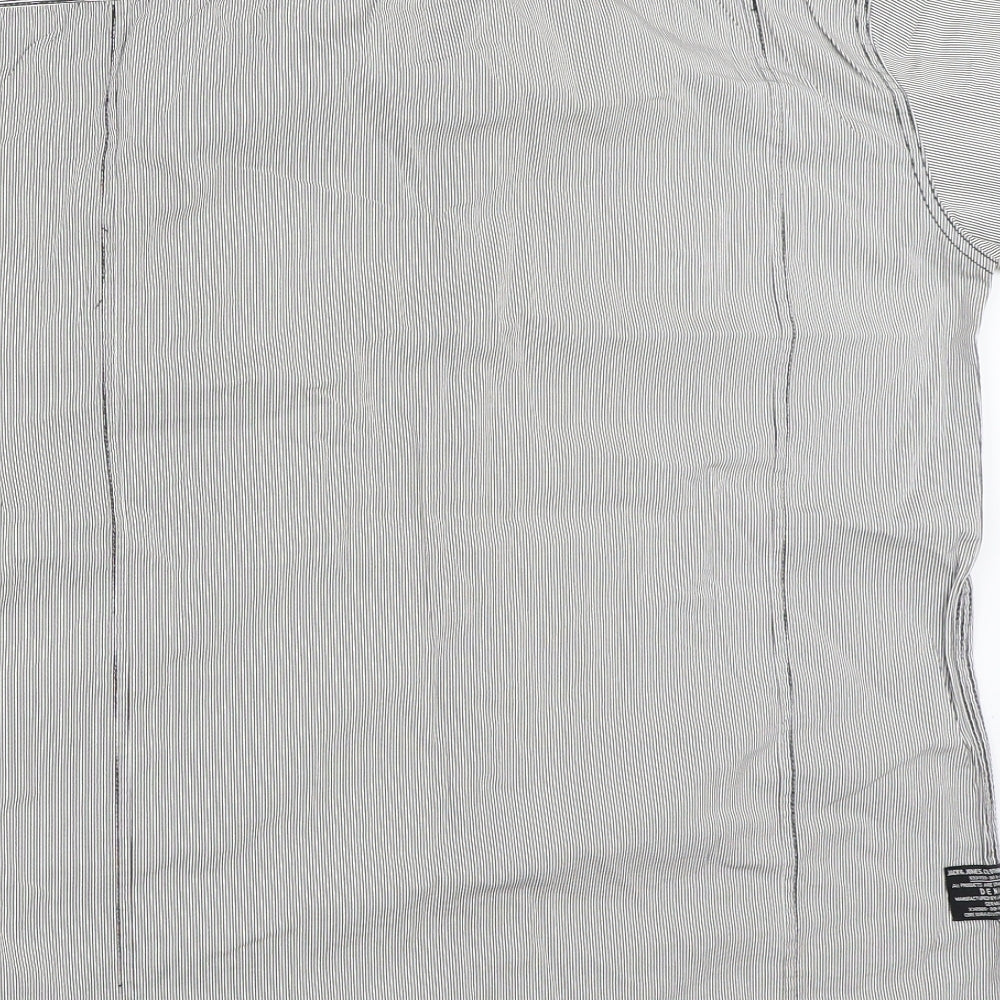 JACK & JONES Mens Grey    Button-Up Size S