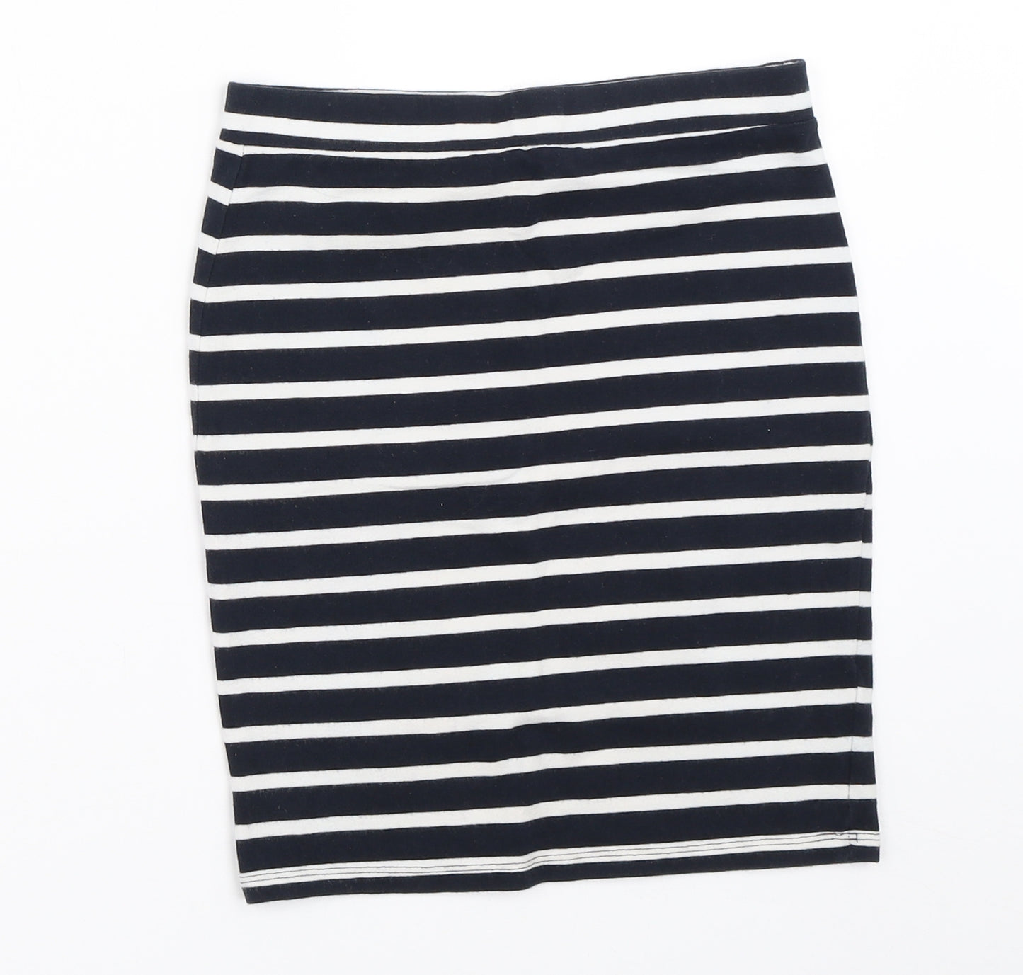 Miss Selfridge Womens Blue Striped  Mini Skirt Size 8