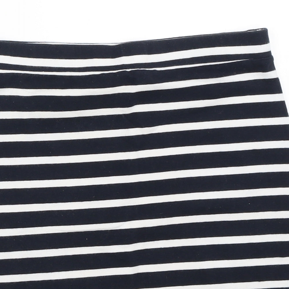 Miss Selfridge Womens Blue Striped  Mini Skirt Size 8