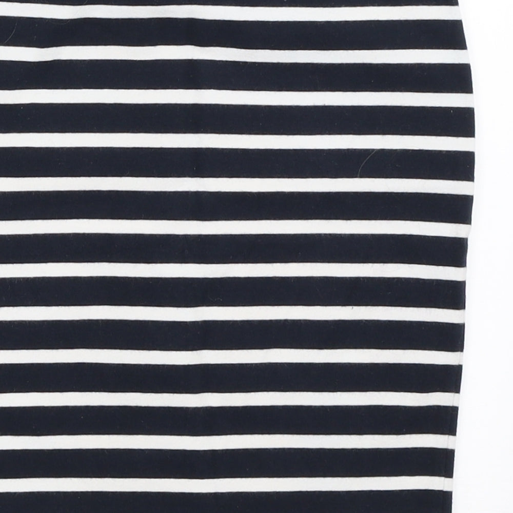Miss Selfridge Womens Blue Striped  Mini Skirt Size 8