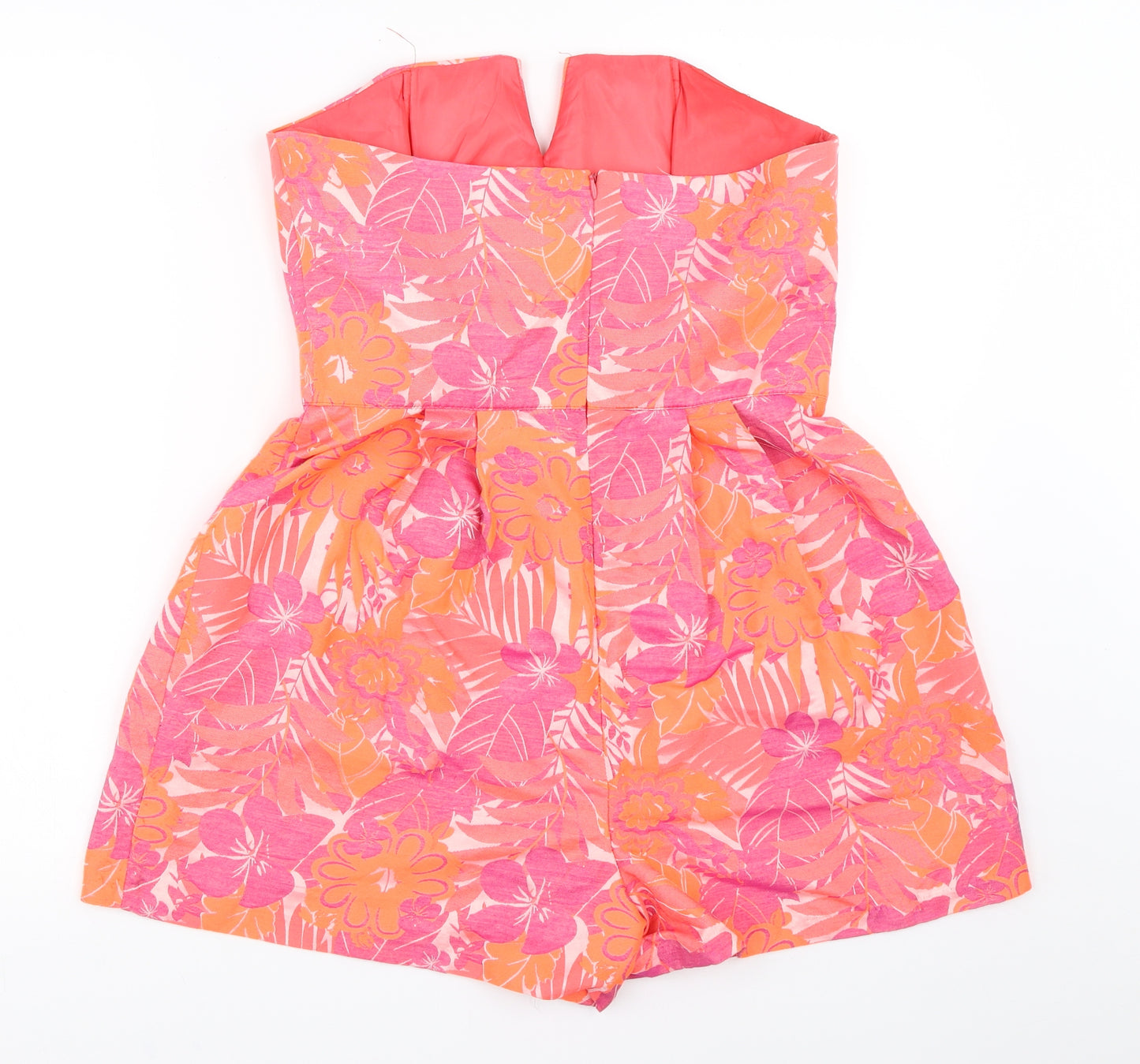 Miss Selfridge Womens Pink   Playsuit One-Piece Size 12
