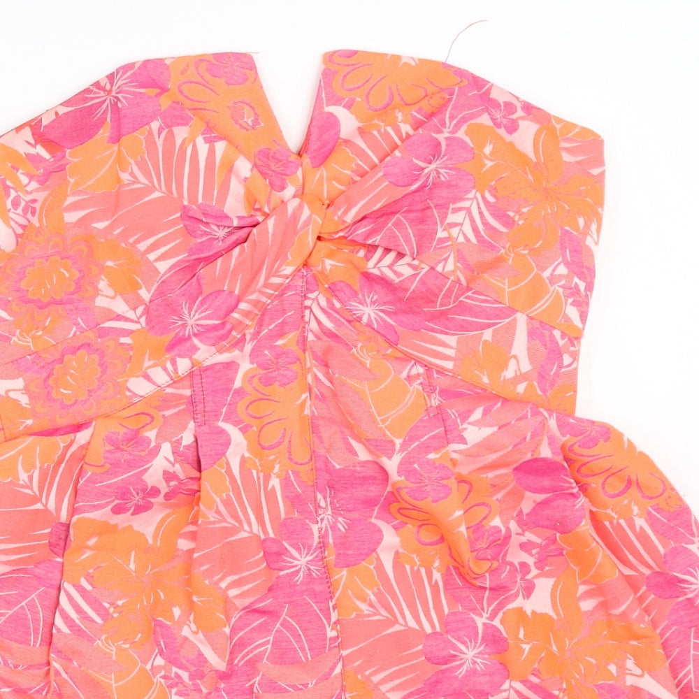 Miss Selfridge Womens Pink   Playsuit One-Piece Size 12