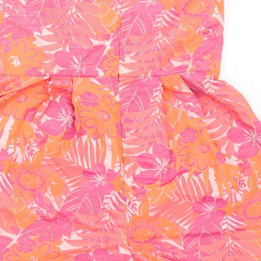 Miss Selfridge Womens Pink   Playsuit One-Piece Size 12