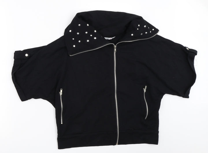 Select Womens Black Full Zip Sweatshirt Size S