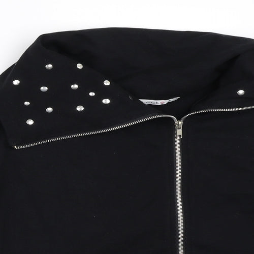 Select Womens Black   Full Zip Sweatshirt Size S