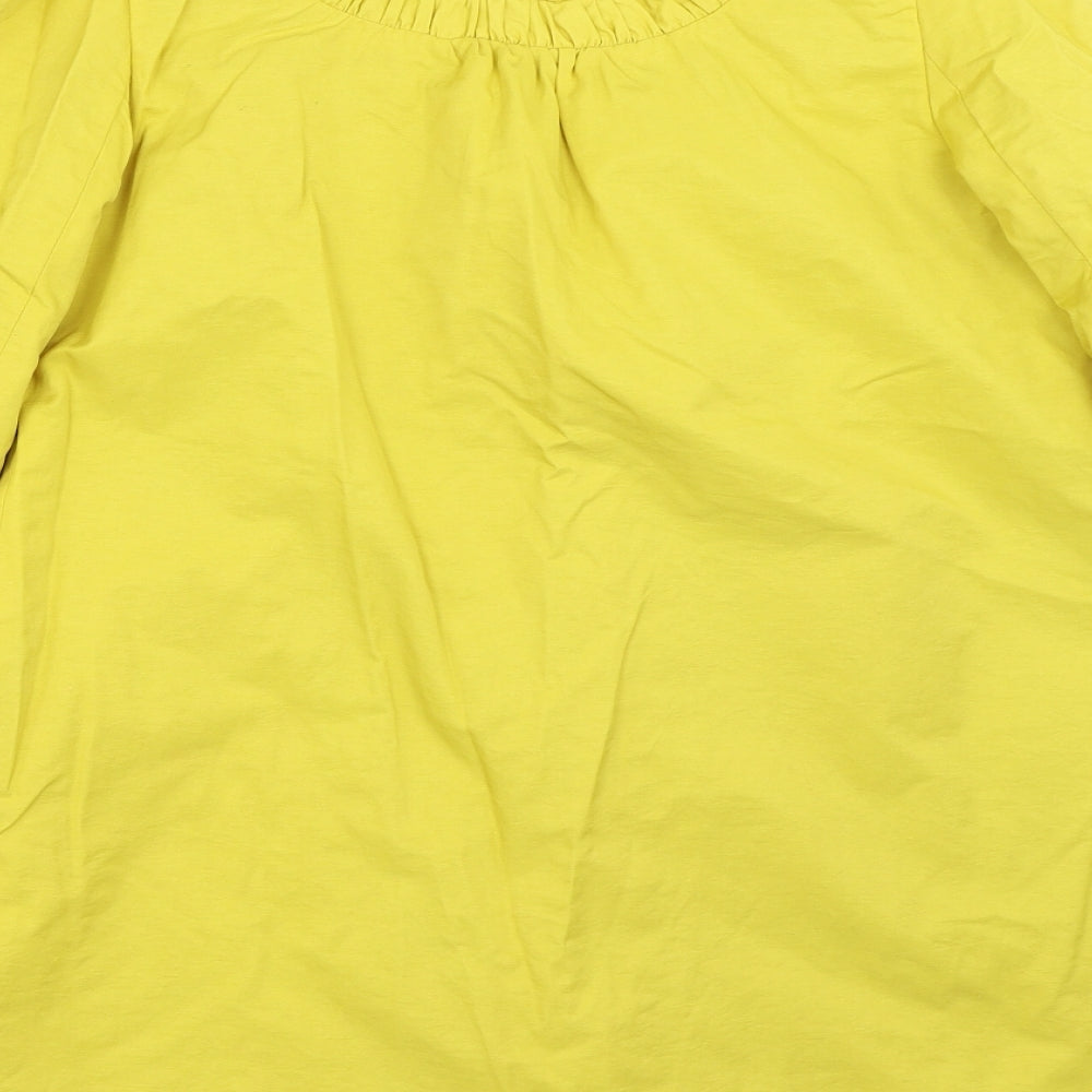 Misbehave Womens Yellow   Overcoat Coat Size 12