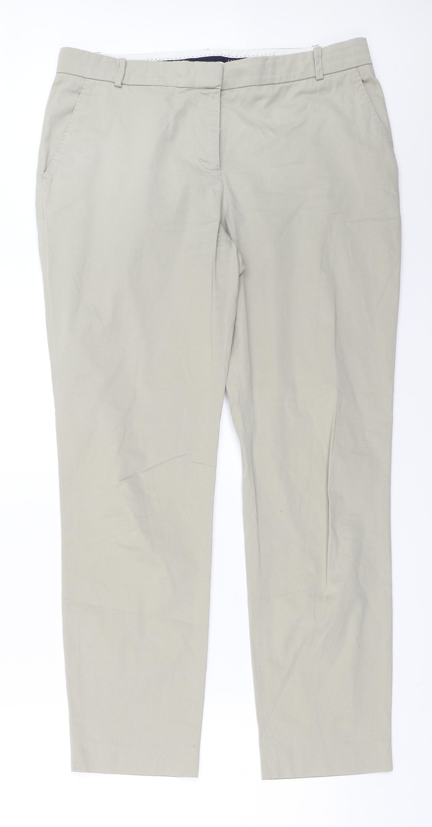 Jigsaw Womens Beige   Chino Trousers Size 12 L28.5 in
