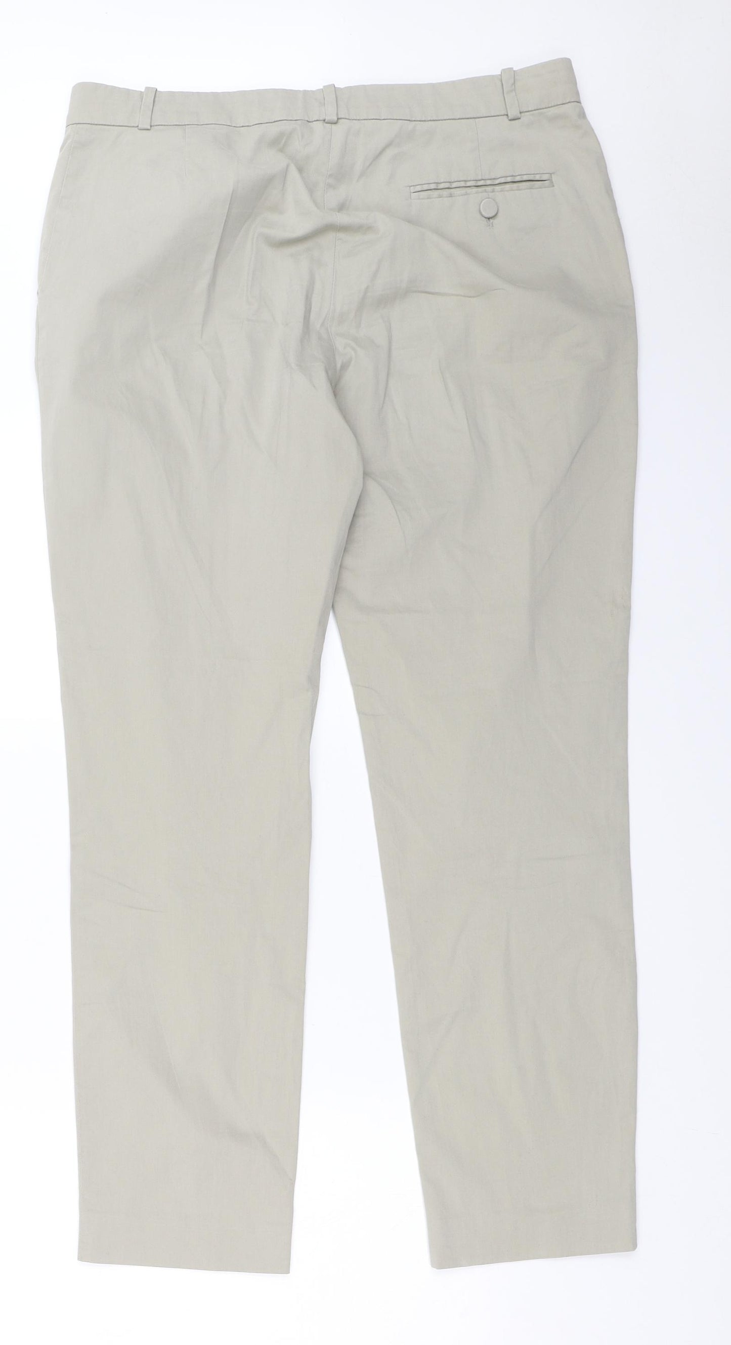 Jigsaw Womens Beige   Chino Trousers Size 12 L28.5 in