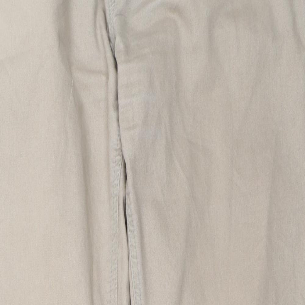 NEXT Mens Beige   Chino Trousers Size 32 in L33 in