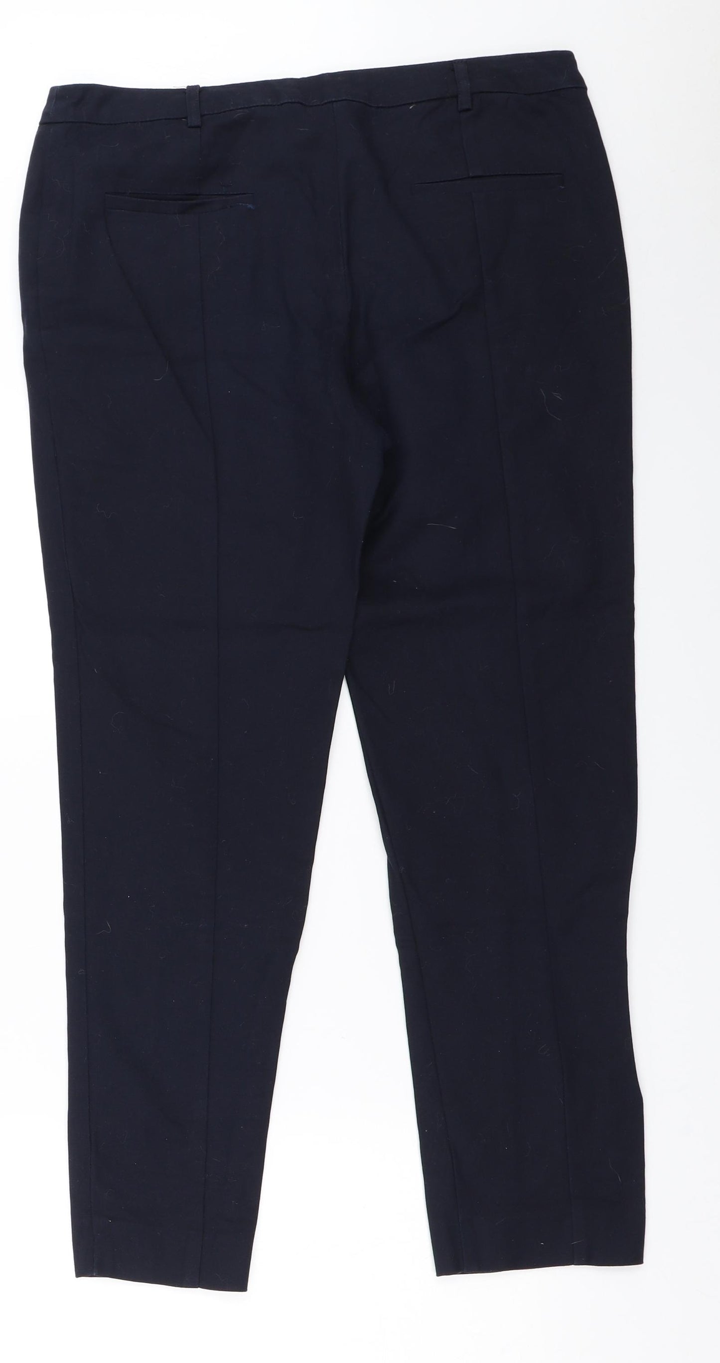 Oasis Womens Blue   Capri Trousers Size 12 L27 in