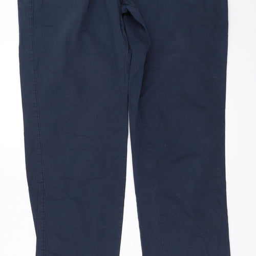s.Oliver Womens Blue   Chino Trousers Size 14 L33.5 in