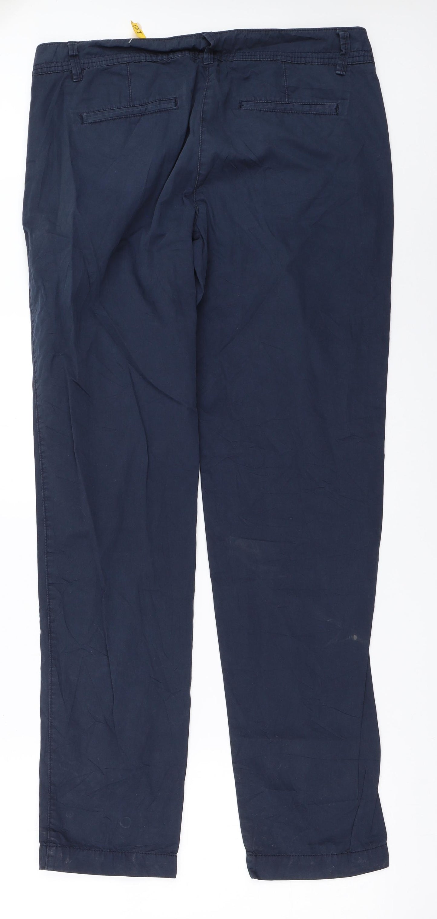 s.Oliver Womens Blue   Chino Trousers Size 14 L33.5 in