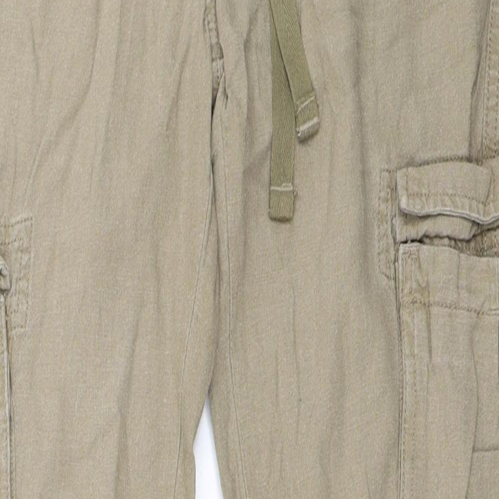 NEXT Womens Beige   Cargo Trousers Size 6 L29 in