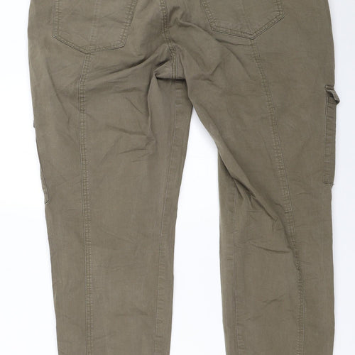 Zizzi Womens Green   Cargo Trousers Size 46 L29 in
