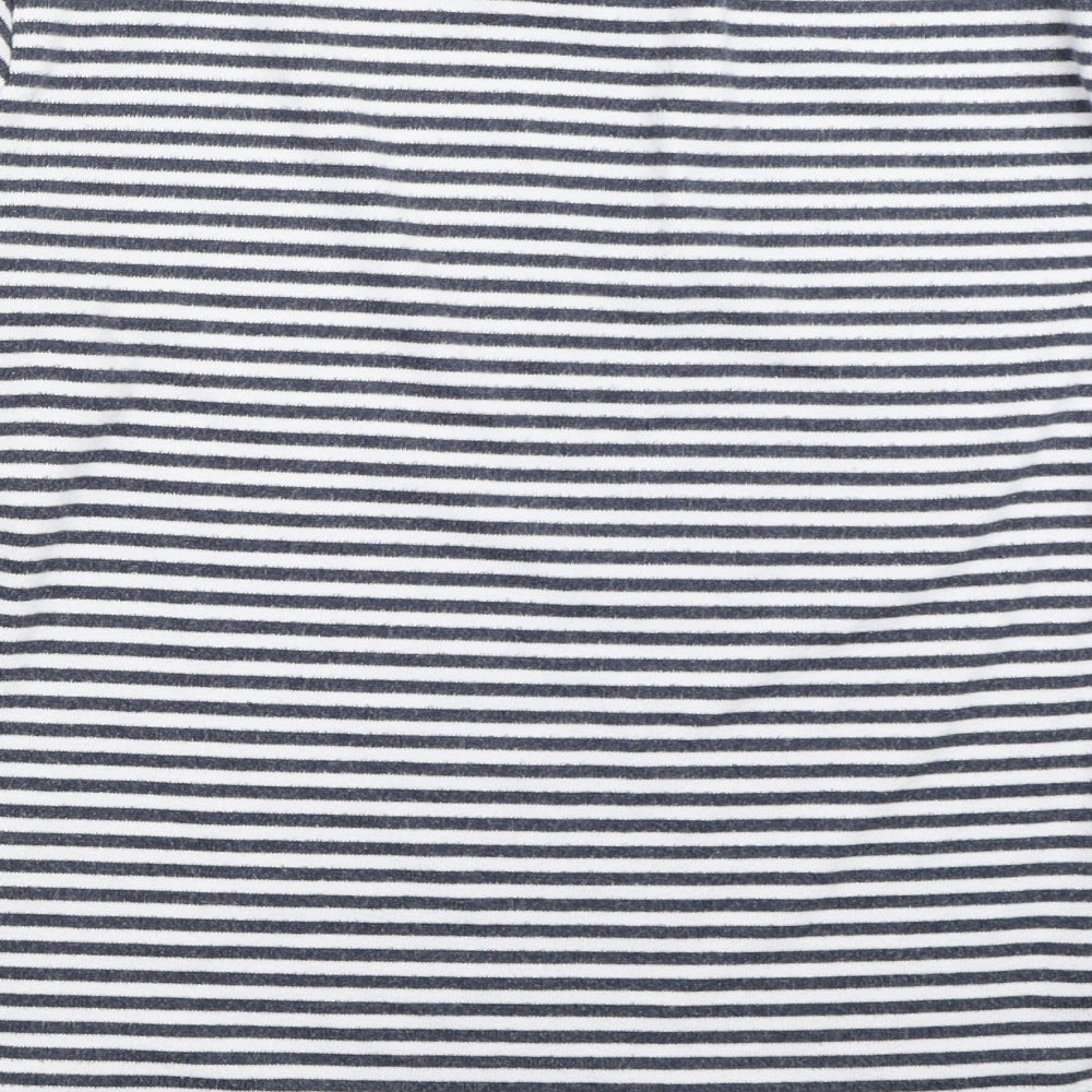 F&F Womens Blue Striped  Top Pyjama Top Size 16