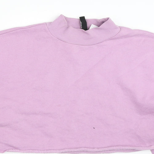H&M Womens Purple   Pullover Sweatshirt Size L