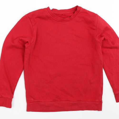 George Boys Red   Pullover Sweatshirt Size 10-11 Years