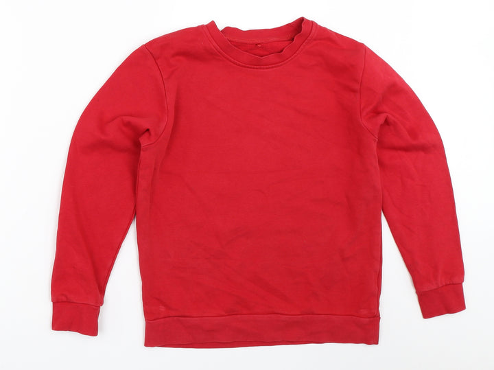 George Boys Red   Pullover Sweatshirt Size 10-11 Years