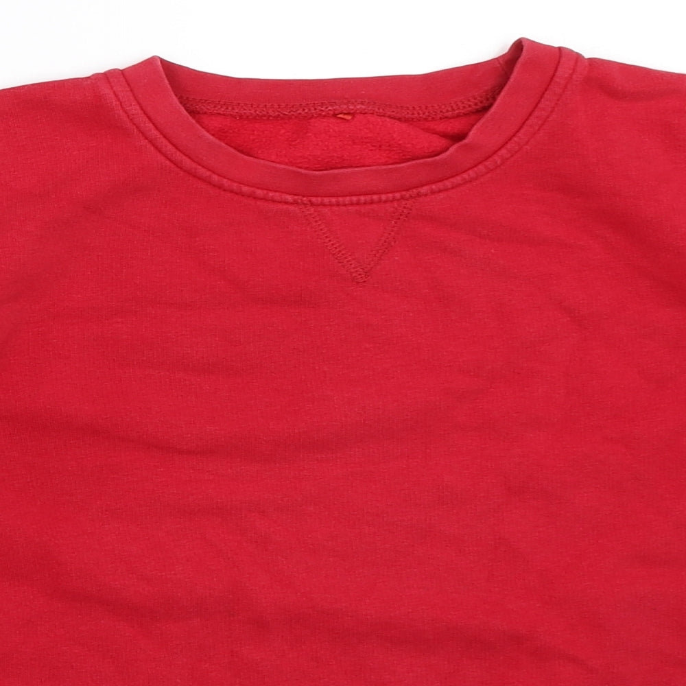 George Boys Red   Pullover Sweatshirt Size 9-10 Years
