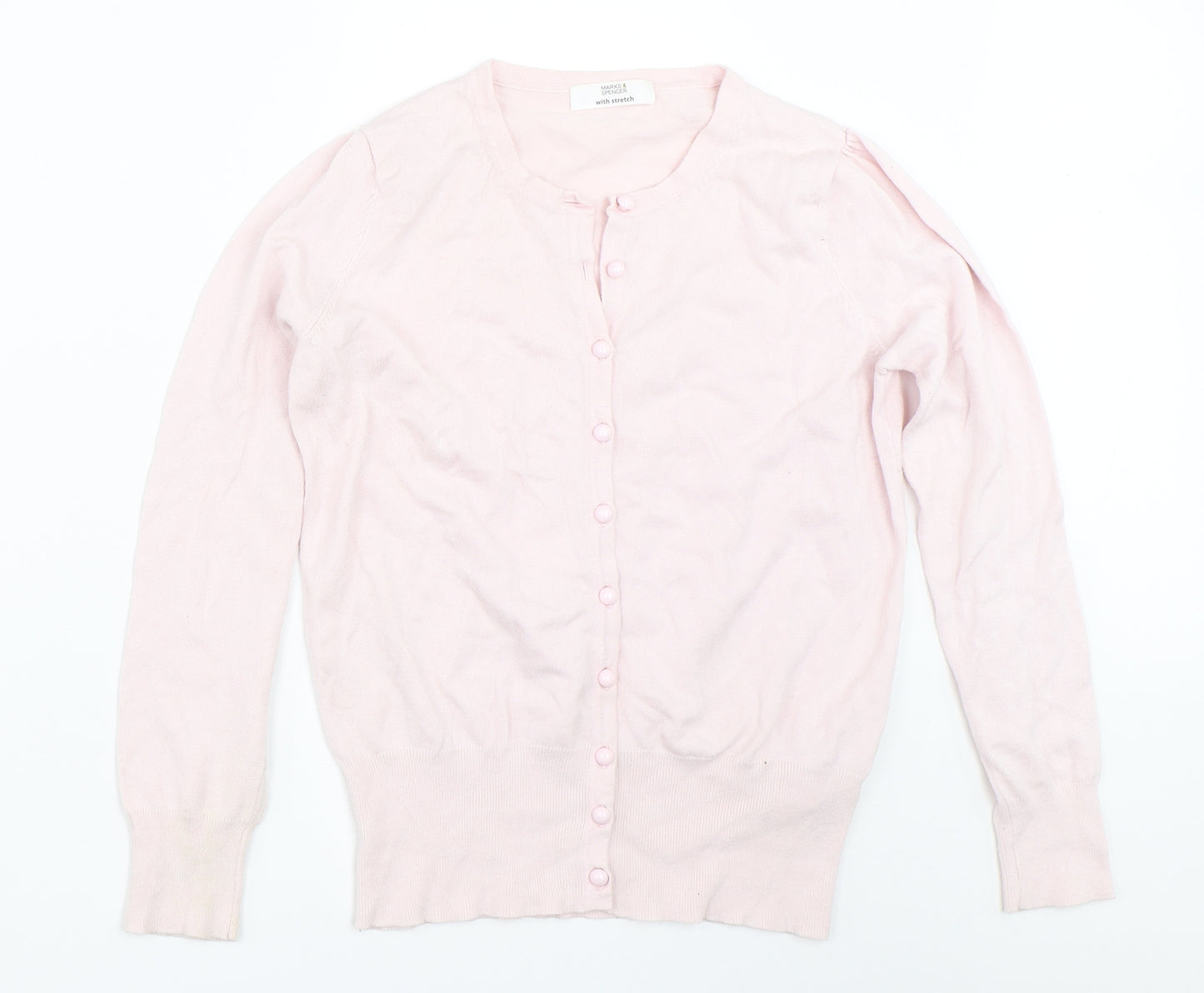 Marks and Spencer Womens Pink   Cardigan Jumper Size 10