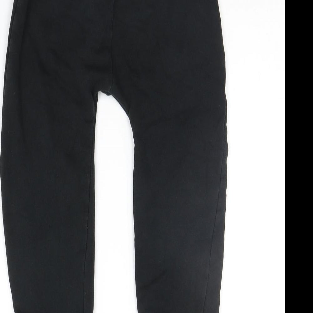 George Girls Black   Jogger Trousers Size 4-5 Years