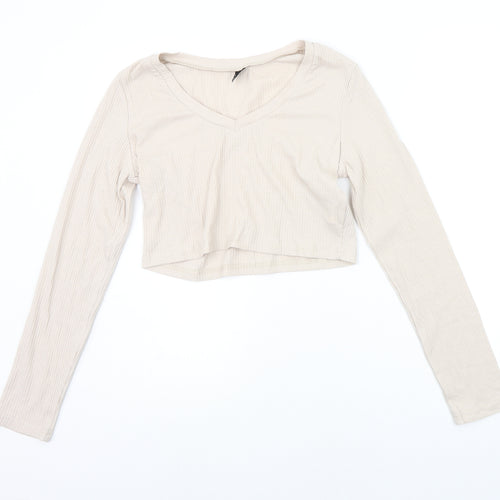SheIn Womens Beige   Basic T-Shirt Size XL