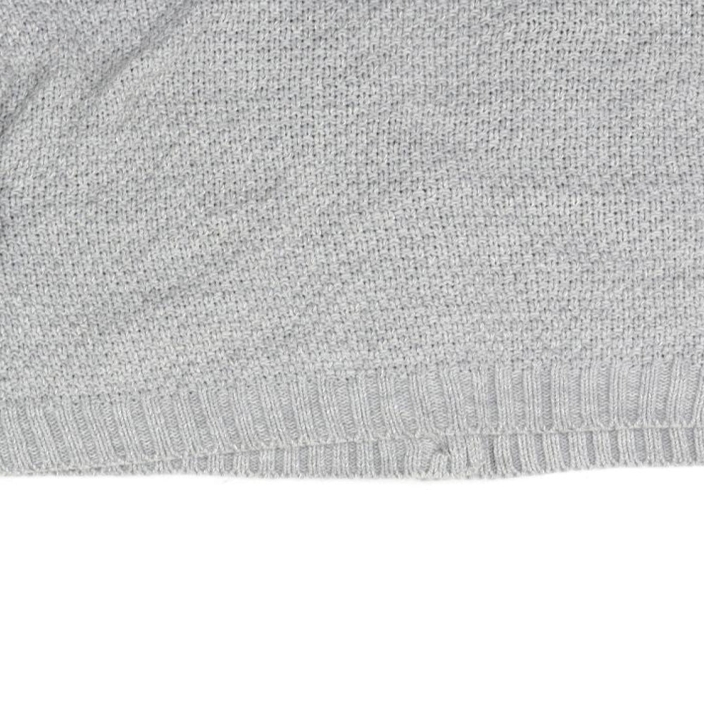 PRETTYLITTLETHING Womens Grey   Cardigan Jumper Size M