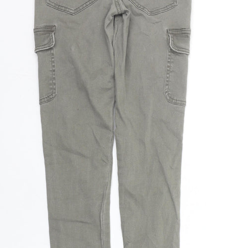 Denim & Co. Womens Green   Chino Trousers Size 6 L27 in
