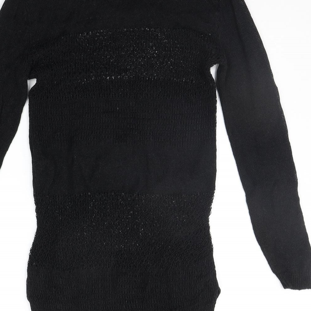 Marks and Spencer Womens Black   Jumper Dress  Size 8