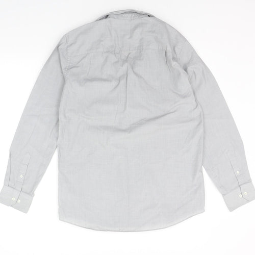 NEXT Mens Grey    Button-Up Size 15.5