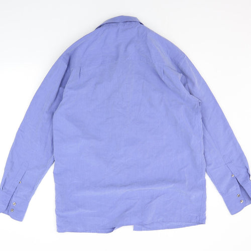 River Island Mens Blue    Button-Up Size L