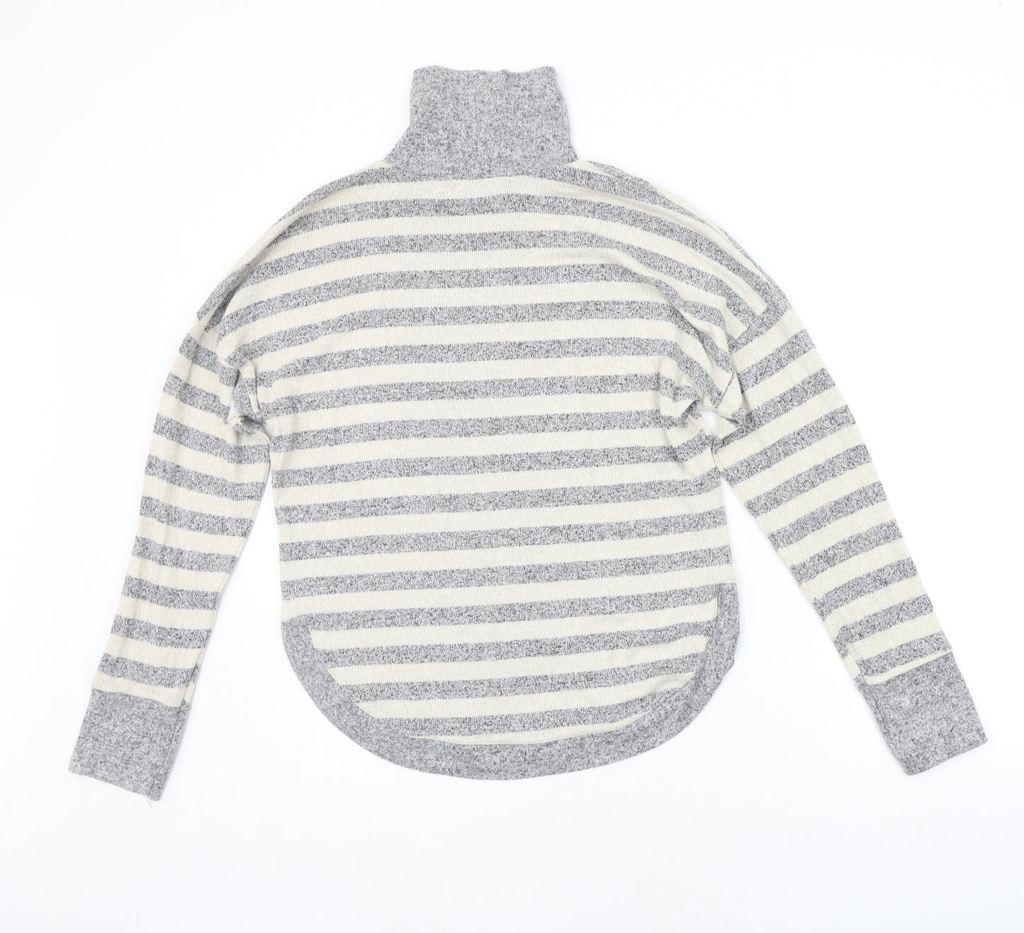 JETON Womens Beige Striped  Pullover Jumper Size S