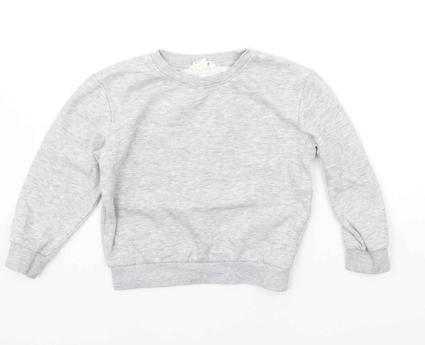 H&M Girls Grey   Pullover Jumper Size 5-6 Years