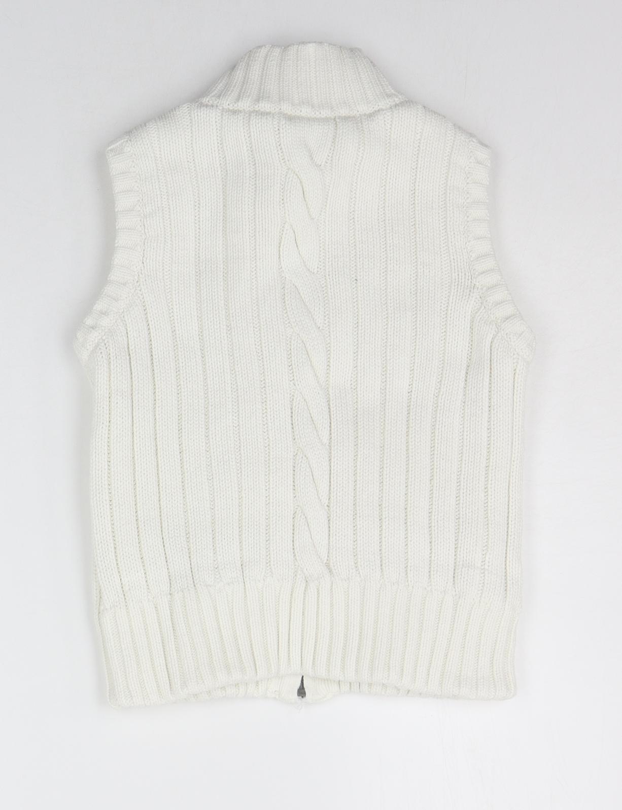 Tommy Hilfiger Womens White   Full Zip Jumper Size 14