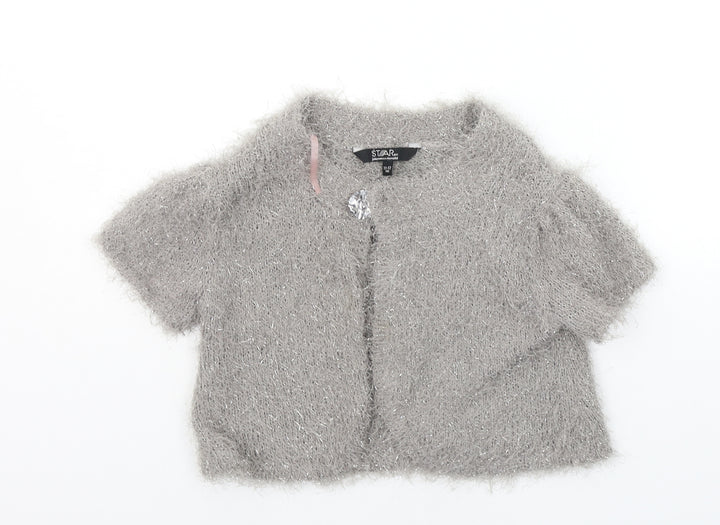 Julie mcdonald Girls Grey   Cardigan Jumper Size 11-12 Years