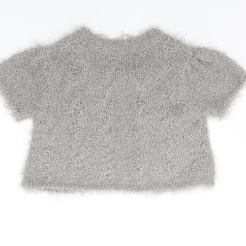Julie mcdonald Girls Grey   Cardigan Jumper Size 11-12 Years
