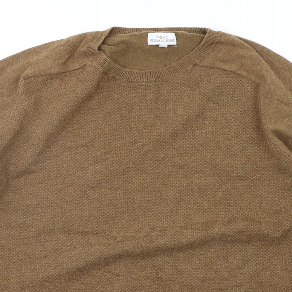 NEXT Mens Brown   Pullover Jumper Size L