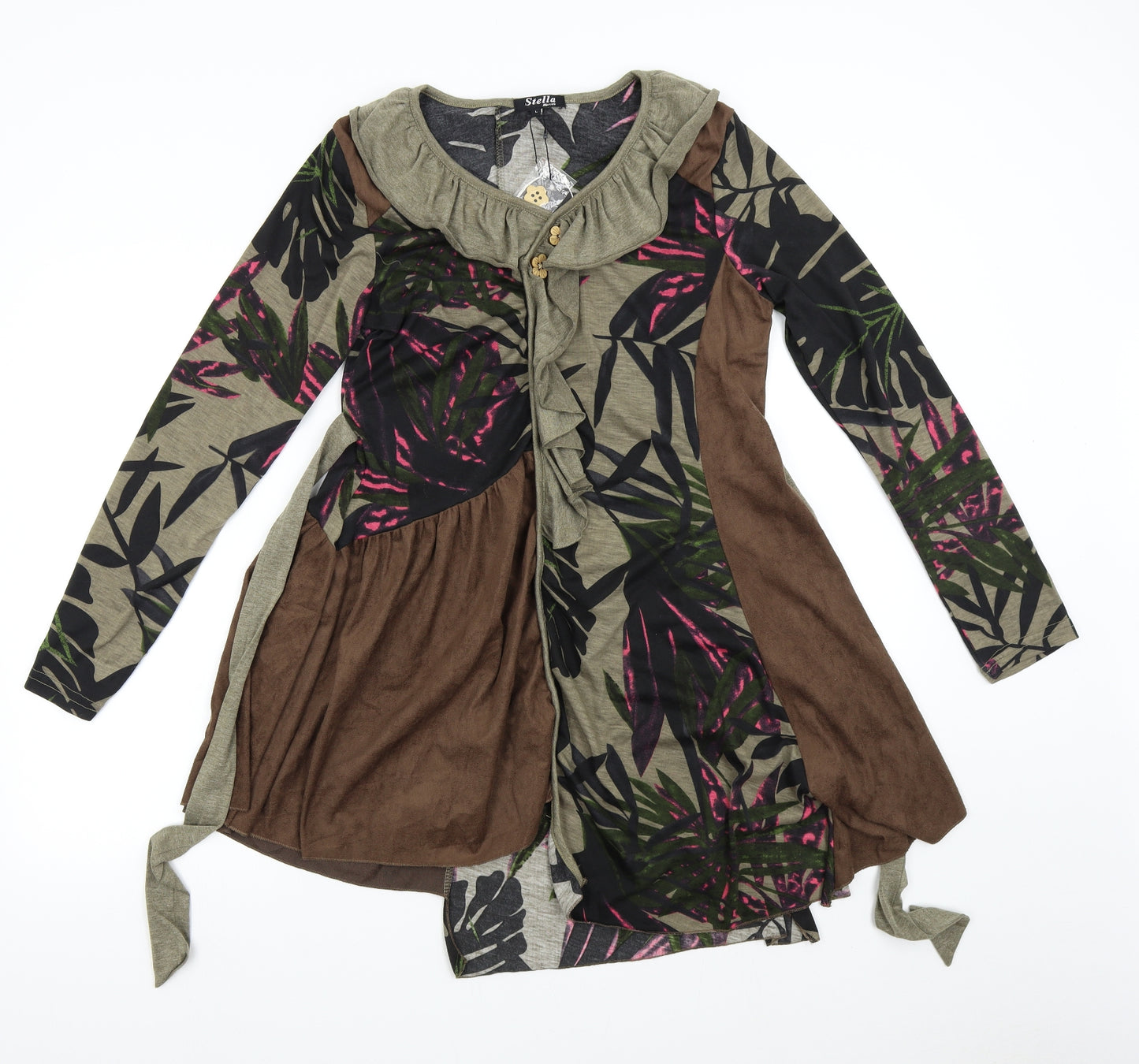 Stella Morgan Womens Multicoloured Floral  Fit & Flare  Size L