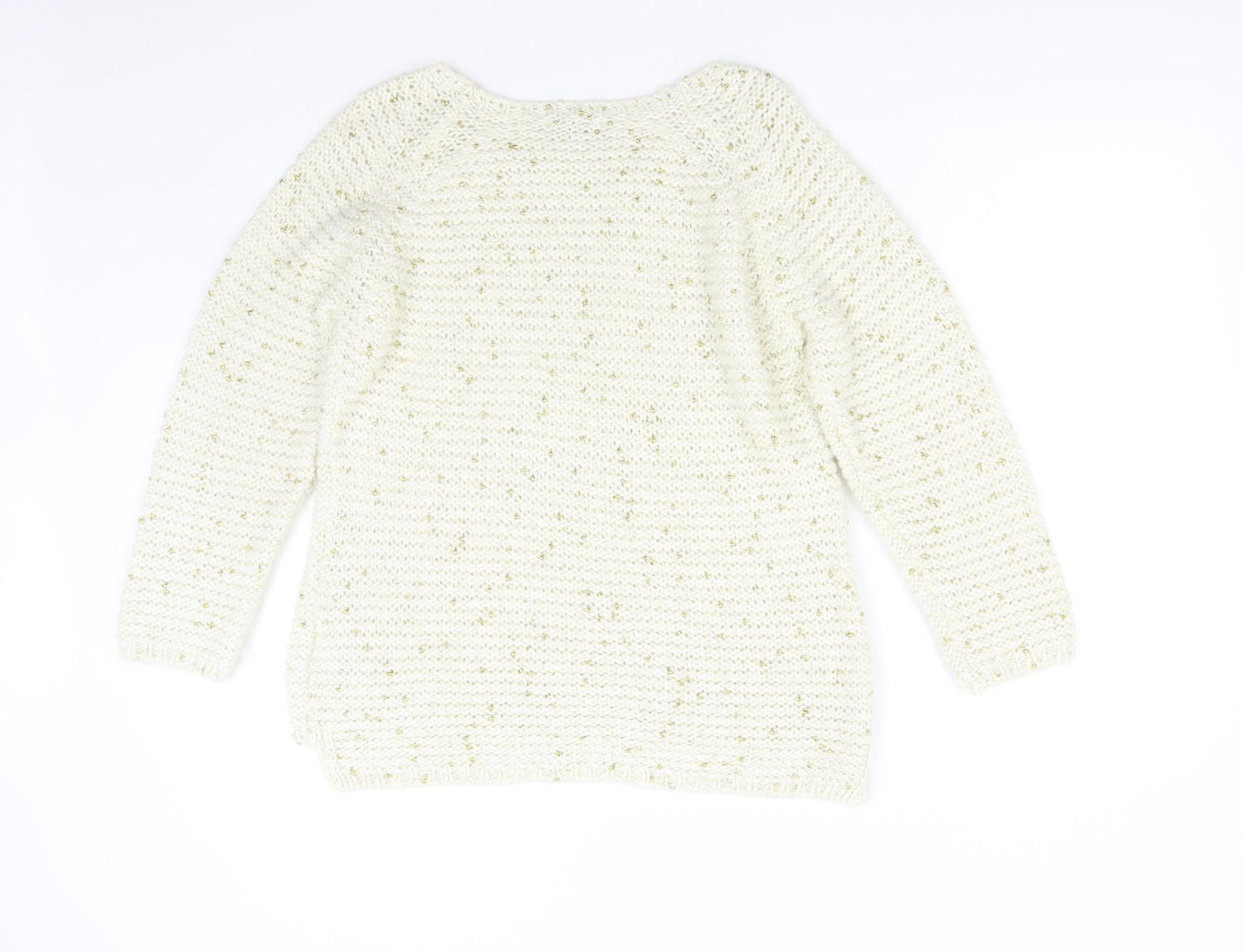 M&S Womens Beige   Pullover Jumper Size 16