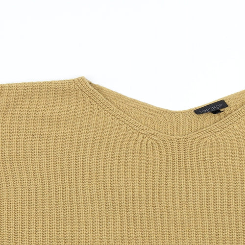 Topshop Womens Brown  Knit Pullover Jumper Size 8  - Over Sized